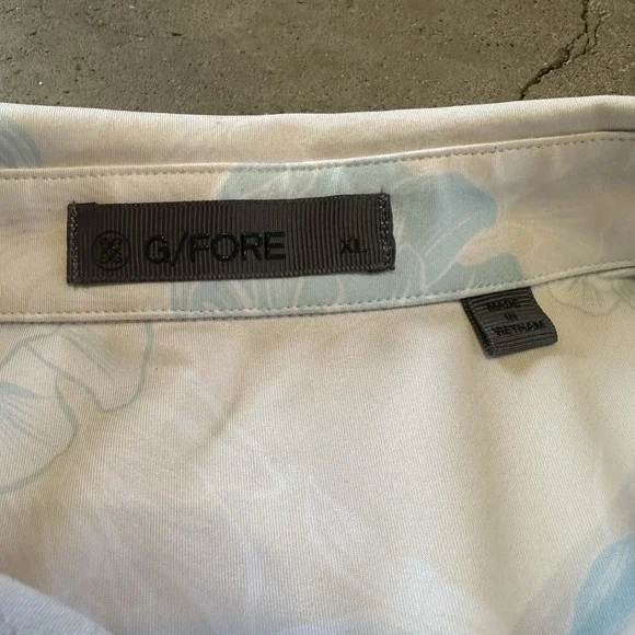 G/FORE Optic Floral Tech Stretch Polo Golf Performance Athletic Comfort Men's XL - Picture 3 of 9